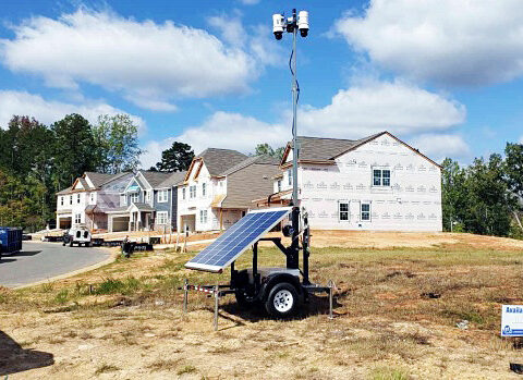 WCCTV Pole Cameras Construction Site